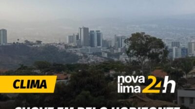 Foi registrada chuva na cidade de Belo Horizonte na tarde dessa segunda-feira, dia 24 de agosto de 2026.