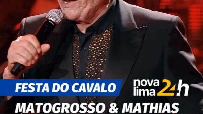 A dupla sertaneja Matogrosso & Mathias é a primeira atração confirmada para a Festa do Cavalo de Nova Lima 2026.