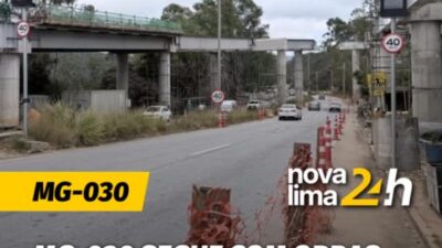 Interdição temporária na MG-030 altera trânsito neste sábado em Nova Lima