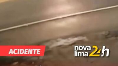 Vídeo registra colisão entre motociclistas na MG-030, em Nova Lima