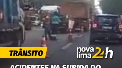Atenção, 02 acidentes proximo aos radares do Pires sentido BH e RJ deixam o trânsito parado na 040.