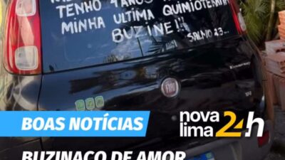 O retorno para casa pela Avenida Antônio Carlos, em Belo Horizonte, virou uma grande corrente de carinho para a pequena