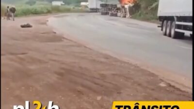 Um grave acidente foi registrado na manhã desta quarta-feira (22) no trecho conhecido como “S das Bananas”, na BR-381, e