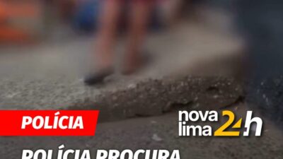 IMAGENS FORTES – Um homem de 34 anos está sendo procurado pela Polícia Militar após agredir uma mulher, de 30, c