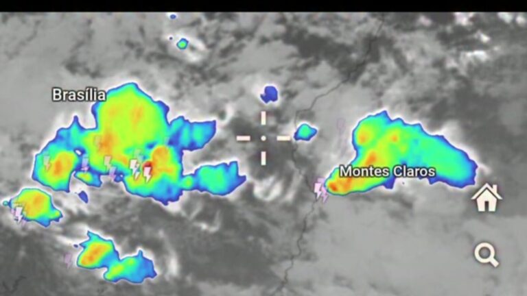 ALERTA de risco de temporais sobre as regiões do Noroeste e Norte de Minas na tarde desta segunda (07).