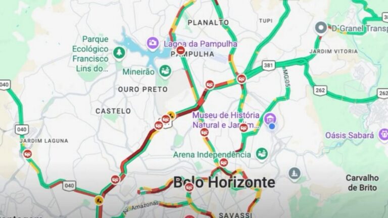 Quarta-feira começa com chuva e trânsito complicado em quase todas as regiões de Belo Horizonte