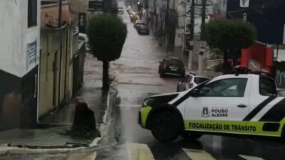 Forte chuva atinge Pouso Alegre na tarde desta quarta-feira (9)